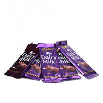 5 dairy milk chocolate (13gms each)